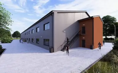 Stavební úpravy haly firmy Feromagnet Světlá Hora